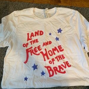 “Land of the Free and Home of the Brave” tee